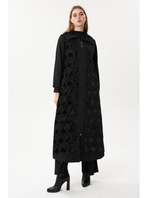 Güpür Detaylı Fitilli Kap