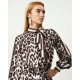 Leopar Desenli Elbise