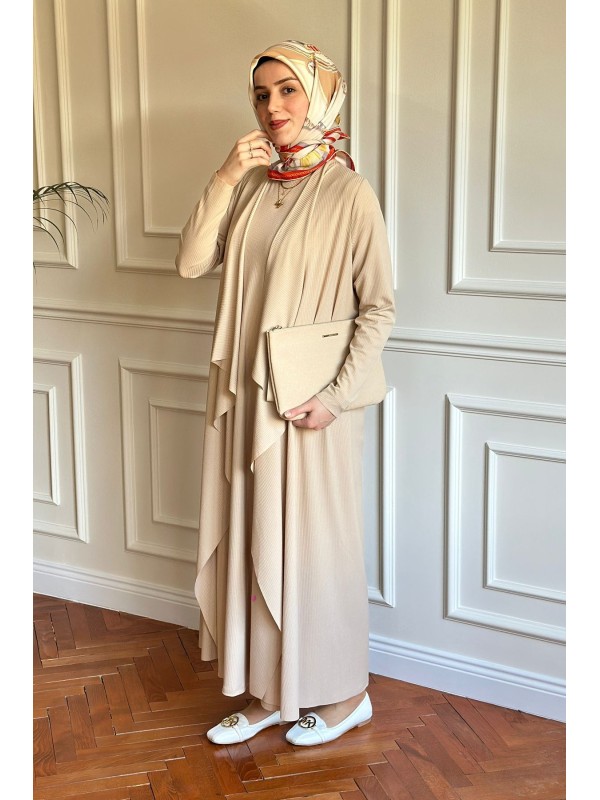 Nihalle İkili Kap Krem