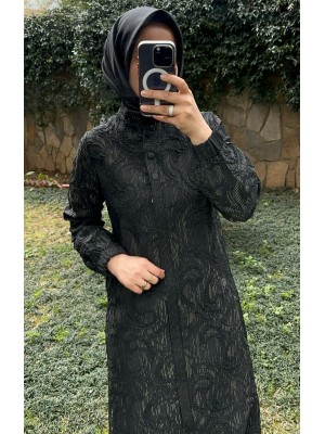 Yeni Sezon Çıtçıt Detaylı Kap Siyah