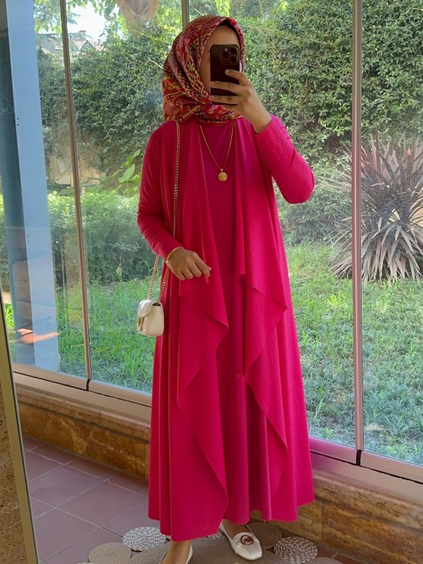 Nihalle İkili Kap Fuşya