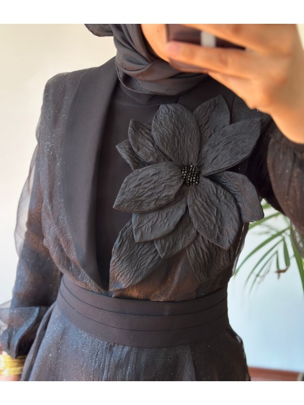 Organze Abaya Takım