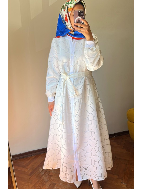 Beyaz Flora Kap