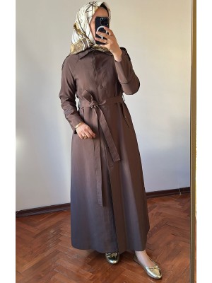 Yeni Sezon Trençkot Kahverengi - 813