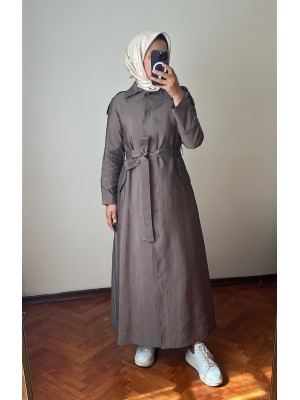 Yeni Sezon Trençkot Vizon - 813