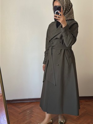 Yeni Sezon Trençkot 877 Haki