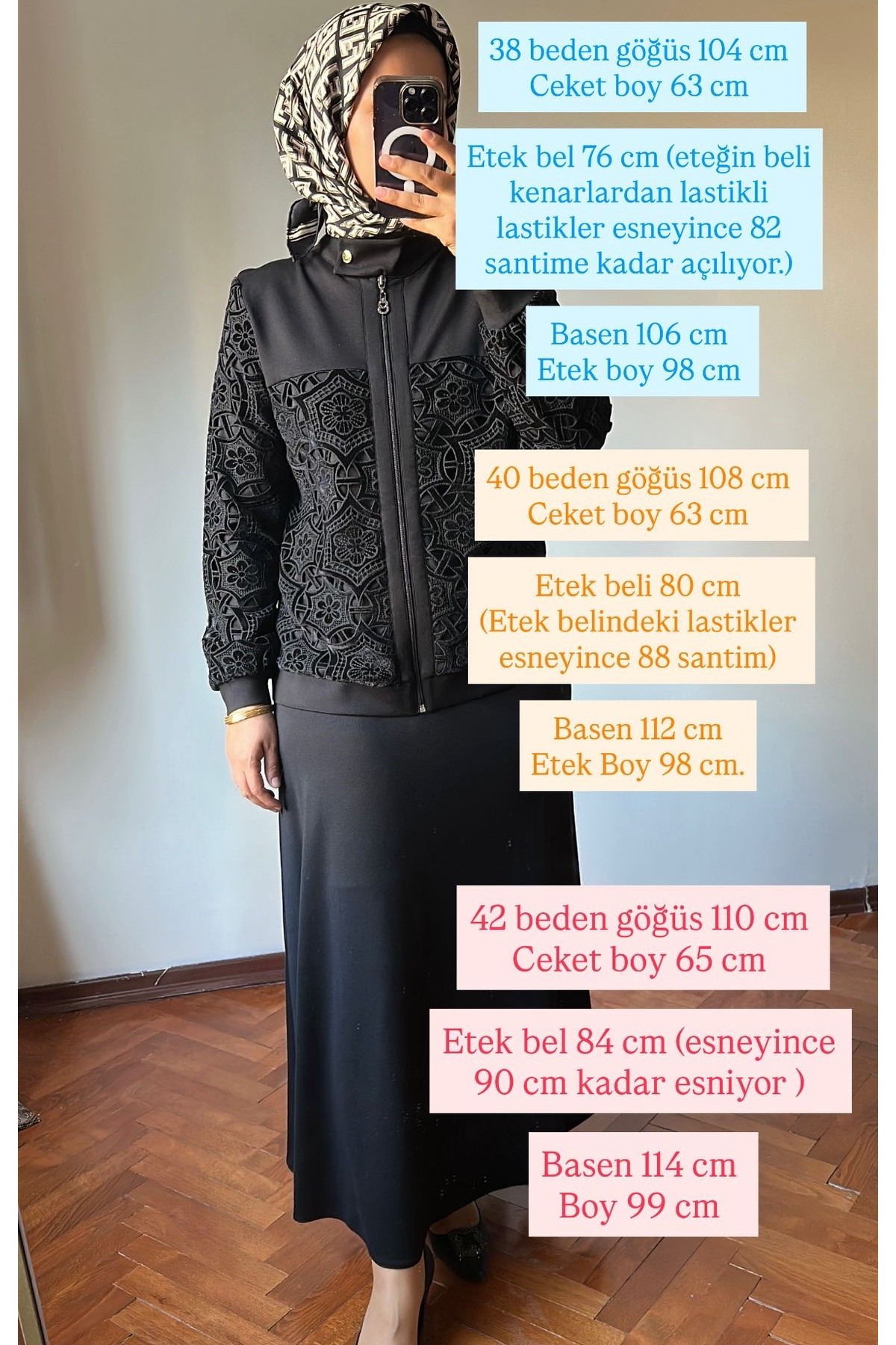 Çelik Örme Takım Siyah