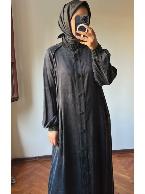Ribanalı İpek Cupra Ferace Siyah