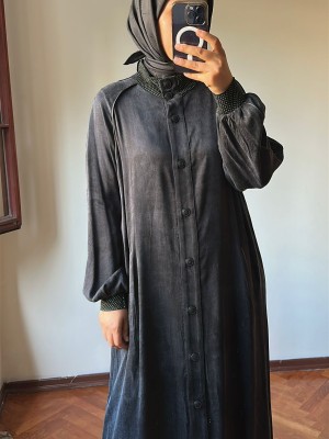 Ribanalı İpek Cupra Ferace Siyah