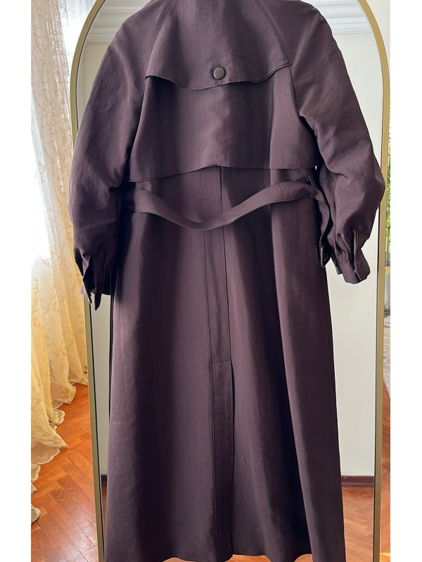 Yeni Sezon Trençkot 878 Kahve