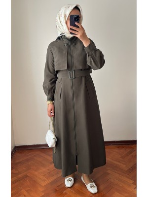 Yeni Sezon Trençkot 878 Haki