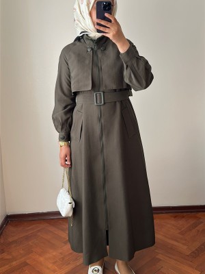 Yeni Sezon Trençkot 878 Haki