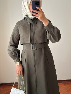 Yeni Sezon Trençkot 878 Haki