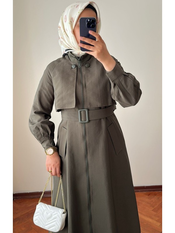 Yeni Sezon Trençkot 878 Haki