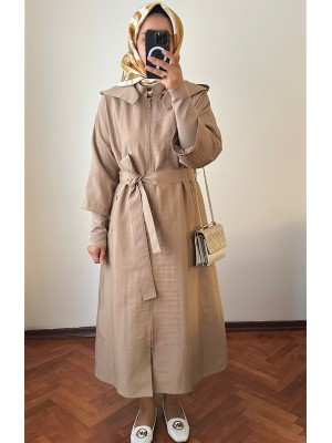 Yeni Sezon Trençkot 856 Bej