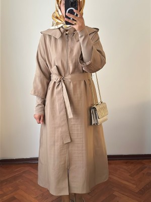 Yeni Sezon Trençkot 856 Bej