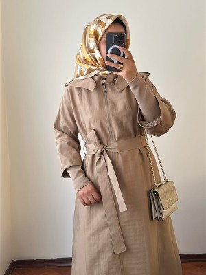 Yeni Sezon Trençkot 856 Bej