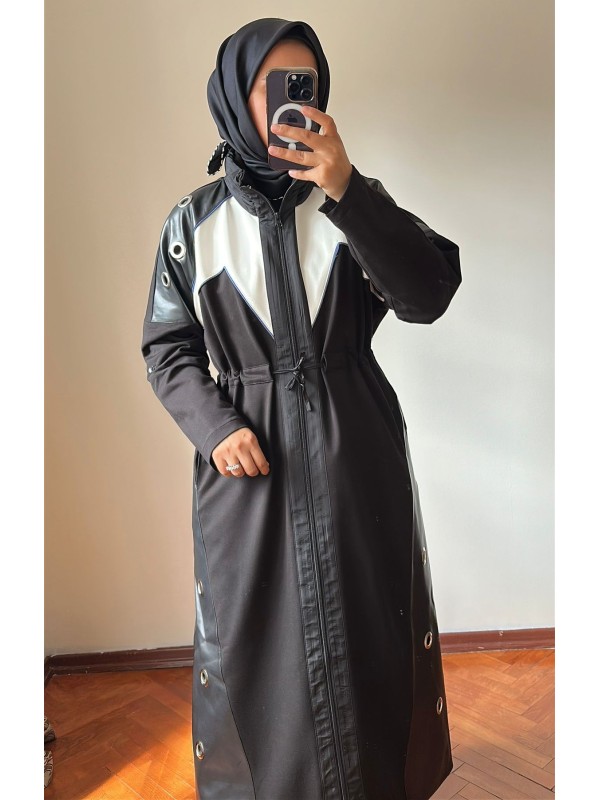 Zımba Detaylı Spor Kap Siyah