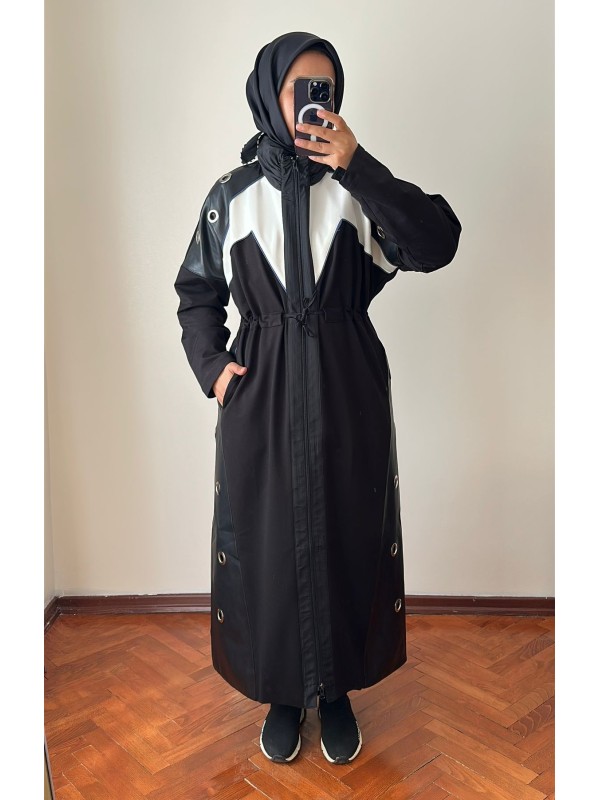 Zımba Detaylı Spor Kap Siyah