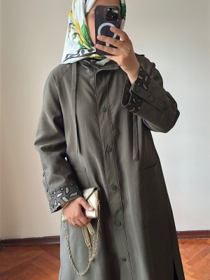 Yeni Sezon Rahat Trençkot Haki