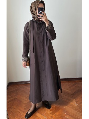 Yeni Sezon Rahat Trençkot Kahverengi