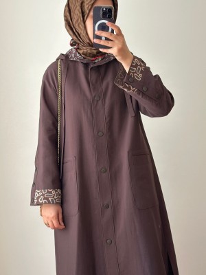 Yeni Sezon Rahat Trençkot Kahverengi