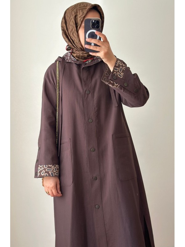 Yeni Sezon Rahat Trençkot Kahverengi