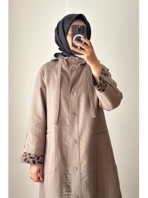 Yeni Sezon Rahat Trençkot Vizon