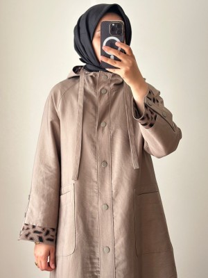 Yeni Sezon Rahat Trençkot Vizon