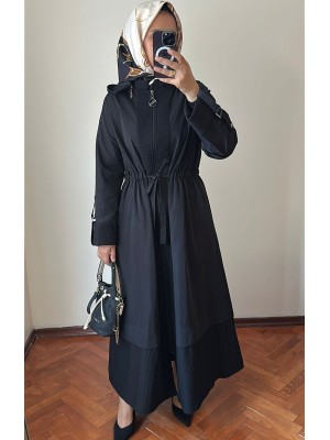 Orhan Mevlana Trençkot Siyah