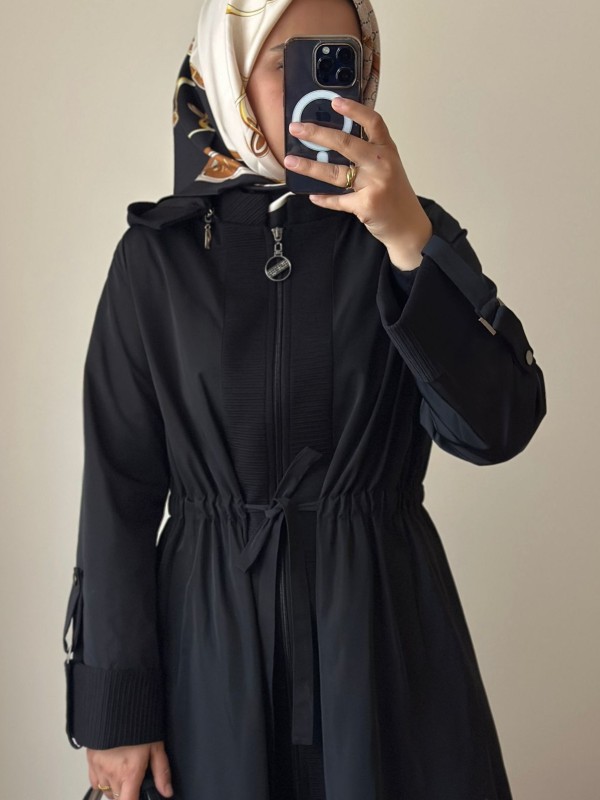 Mevlana Trençkot Siyah