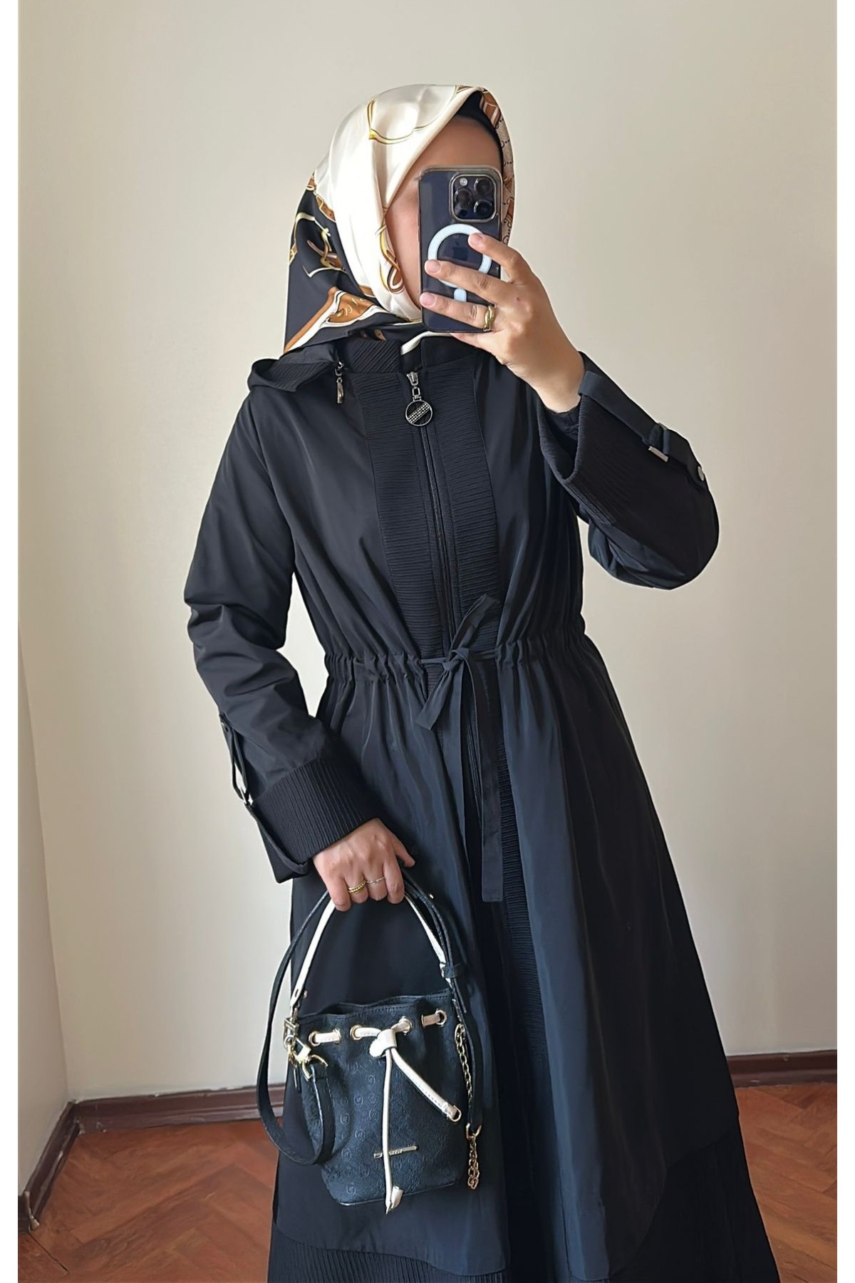 Mevlana Trençkot Siyah