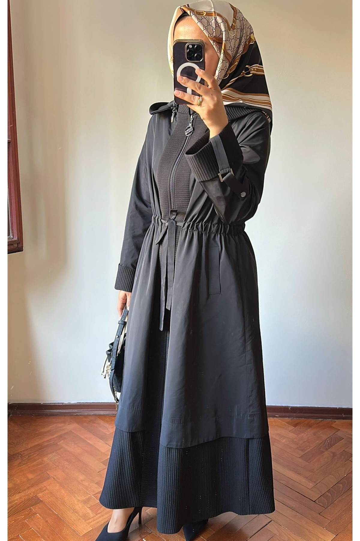 Mevlana Trençkot Siyah