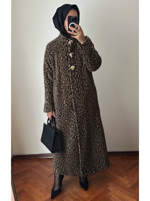 Leopar Desenli Angora Kaban