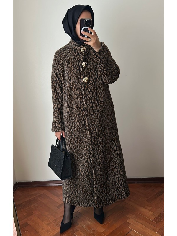 Leopar Desenli Angora Kaban