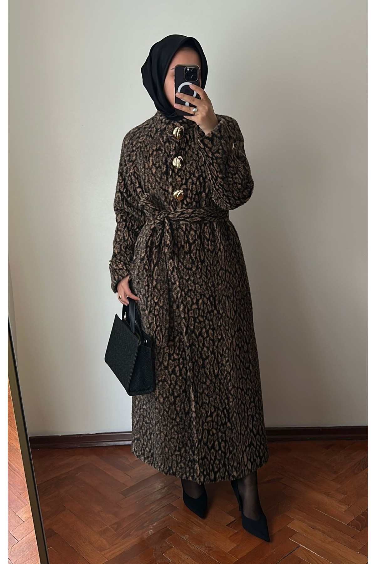Leopar Desenli Angora Kaban