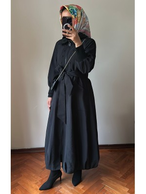 Yeni Sezon Trençkot 818 Siyah