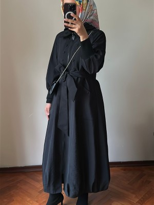 Yeni Sezon Trençkot 818 Siyah