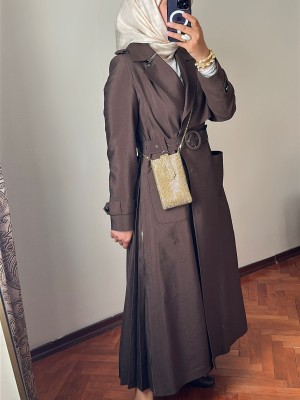 Yeni Sezon Trençkot 814 Kahve