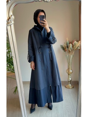 Orhan Mevlana Trençkot Lacivert