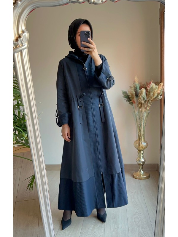 Orhan Mevlana Trençkot Lacivert