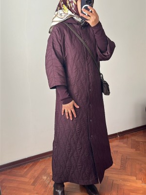 Ribana Detaylı Kapitone Kap 836 Mürdüm