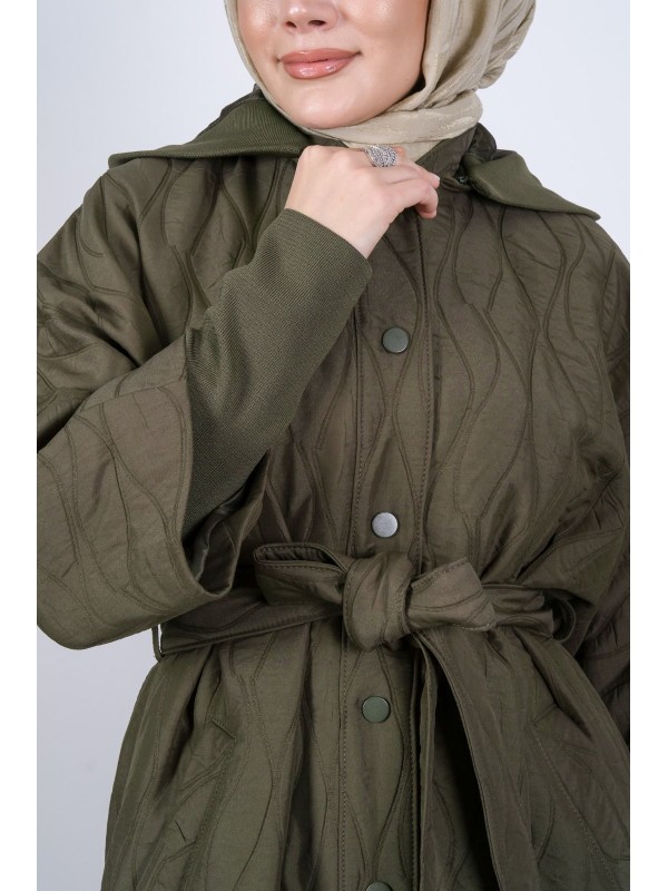 Ribana Detaylı Kapitone Kap 836 Haki