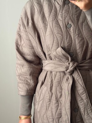 Ribana Detaylı Kapitone Kap 836 Vizon