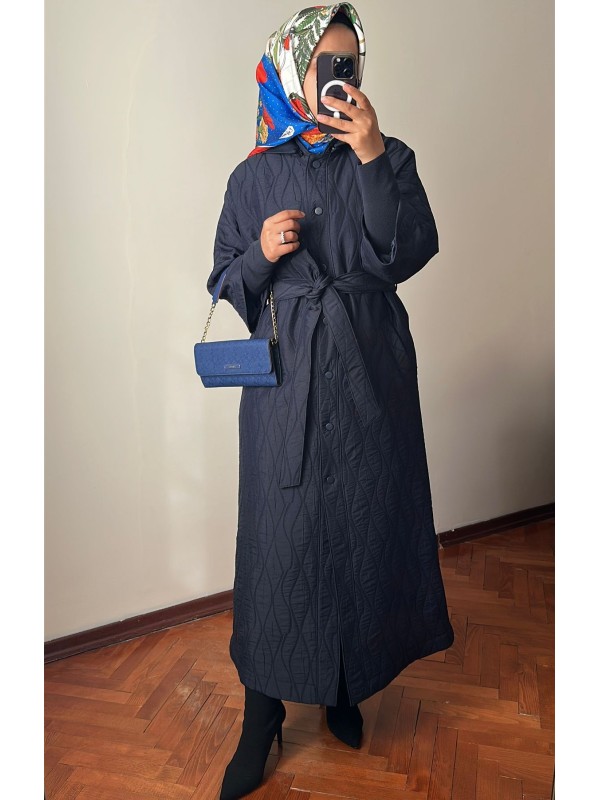 Ribana Detaylı Kapitone Kap 836 Lacivert