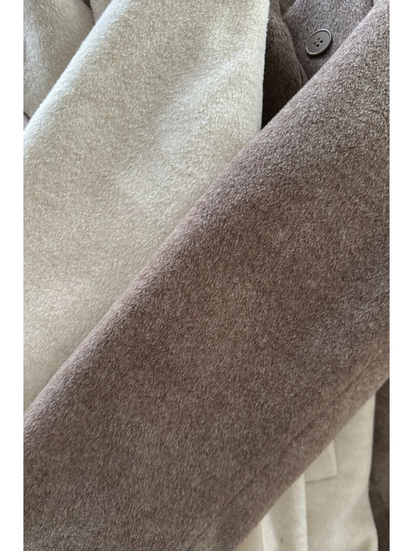 Kaşe Kaban Bej Ön Sipariş 15-20 Gün