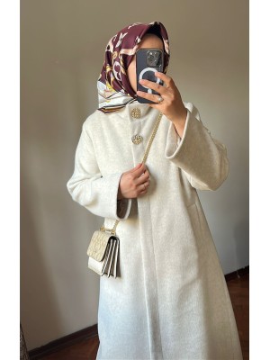 Kaşe Kaban Bej Ön Sipariş 15-20 Gün