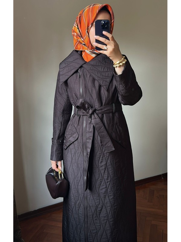 Kapitone Pardesü 823 Kahverengi