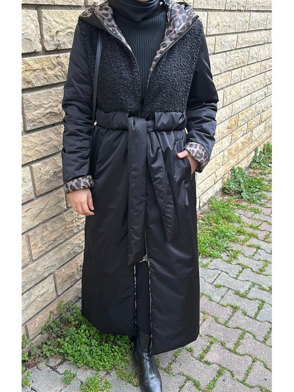 Leopar Astarlı Mont Siyah