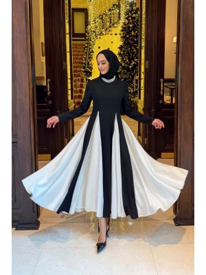 Siyah Beyaz Elbise